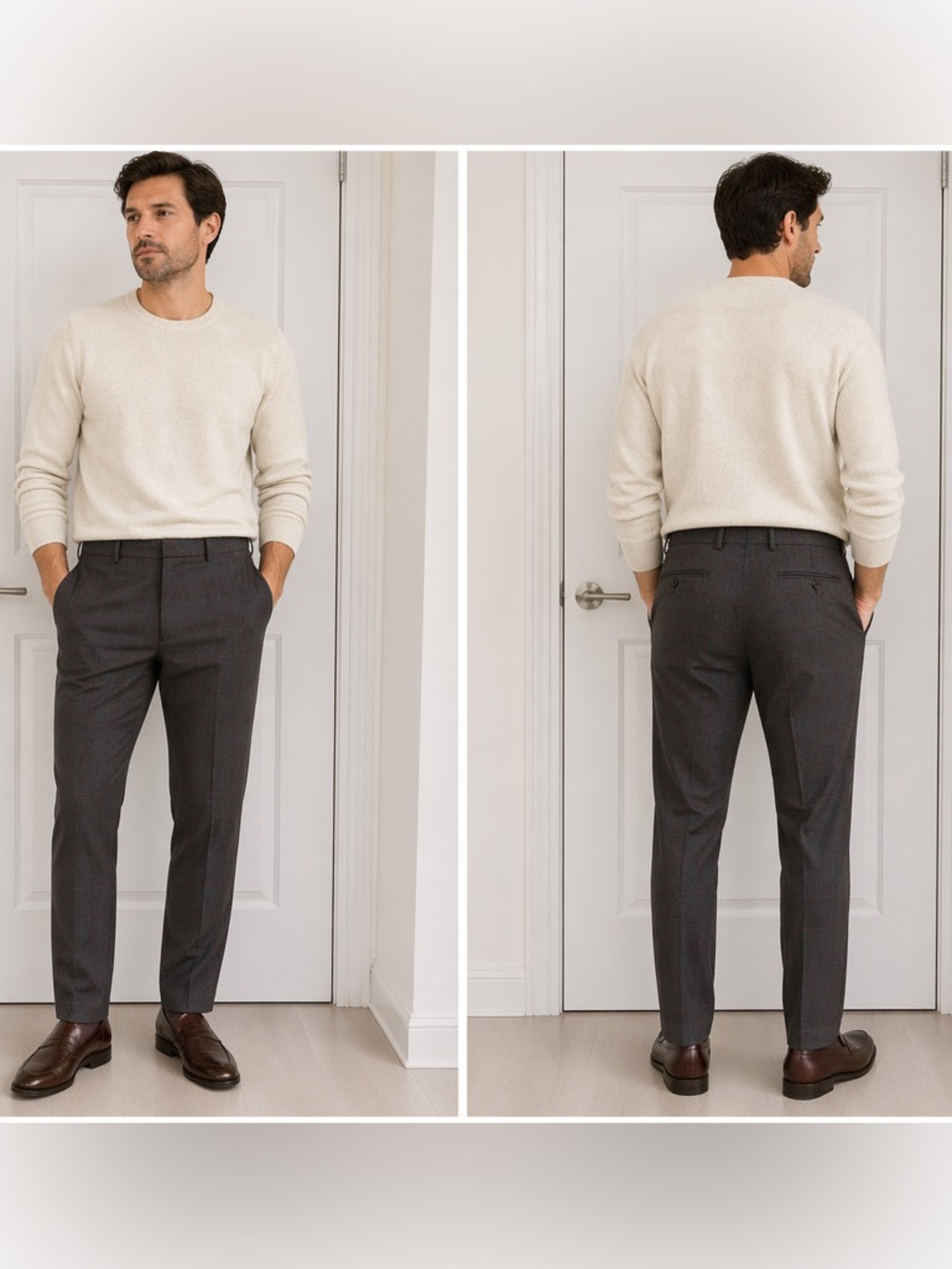 NWOT stylish checkboard pants.
